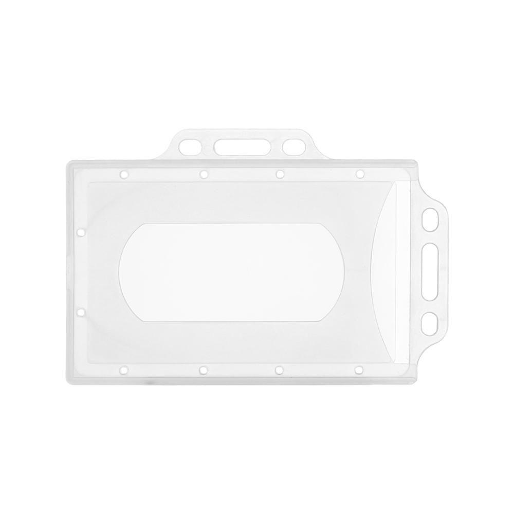 SUYO 1/3pcs Holder Kartu Kerja Plastik Keras Unisex Pelindung Cover Kantor Sekolah Multi Guna Badge Card Sleeve