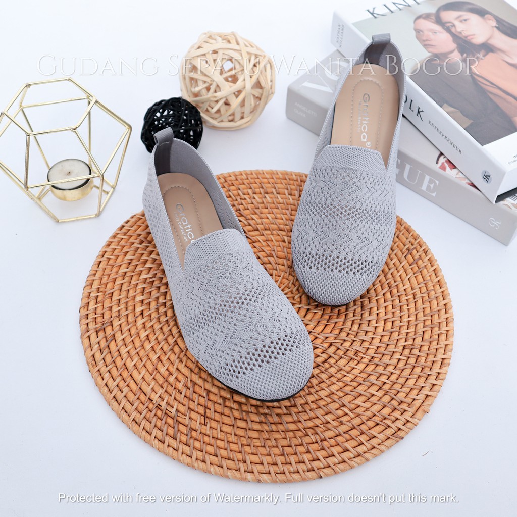 Gratica Sepatu Wanita Flat Shoes Rajut DR 40/PS 09