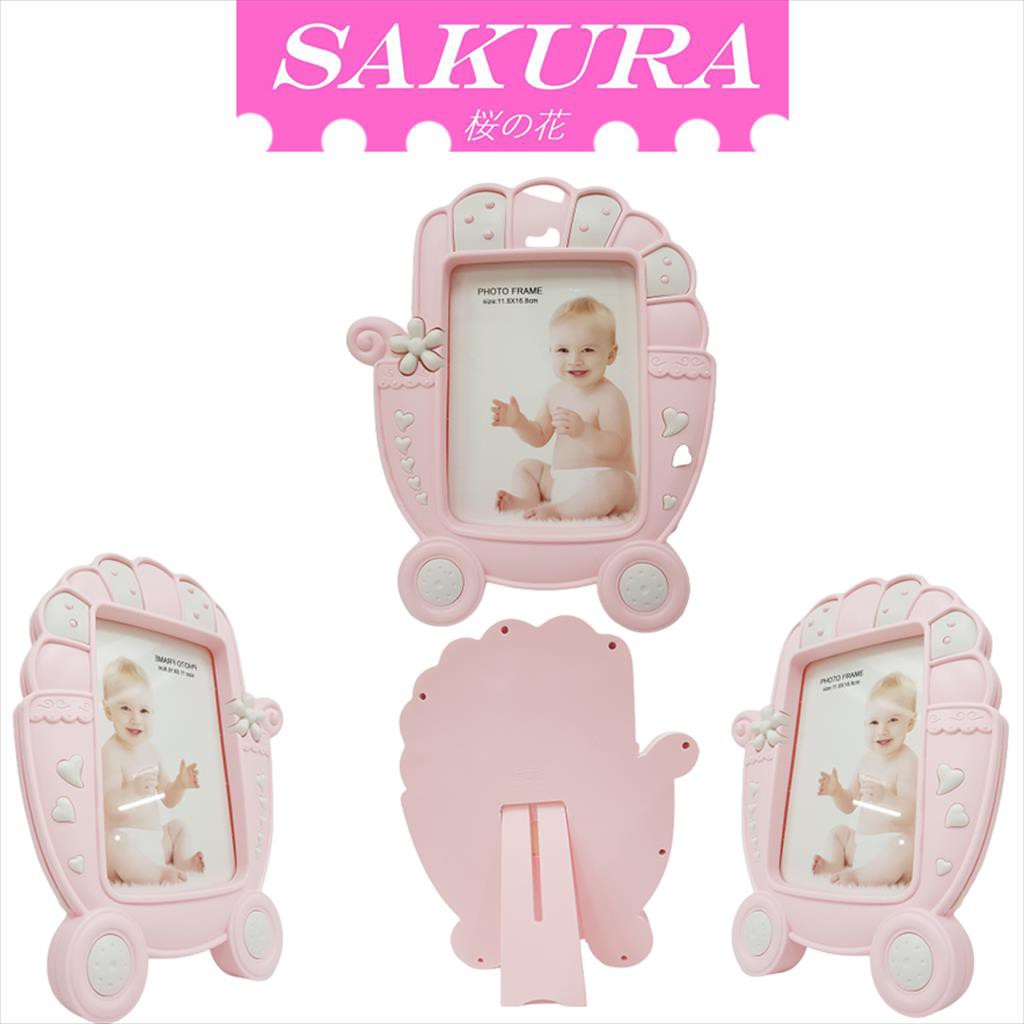 SAKURA Frame Foto/ Figura Foto / Bingkai Foto Bentuk Stroler Bayi 025