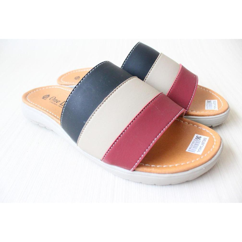 SEPATU ONE LOVE SANDAL FLAT WANITA KOKOP TERBARU