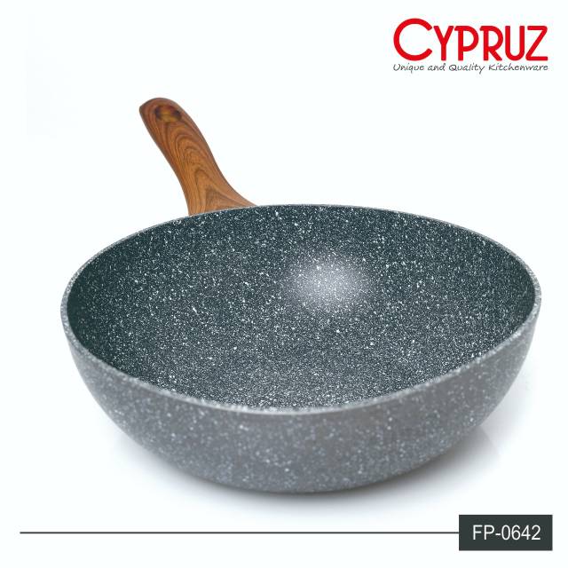 Sale Fp-0642 Cypruz Wajan Kuali Induksi-marble Wok 26 Cm aK7jp3VcQG7n9y