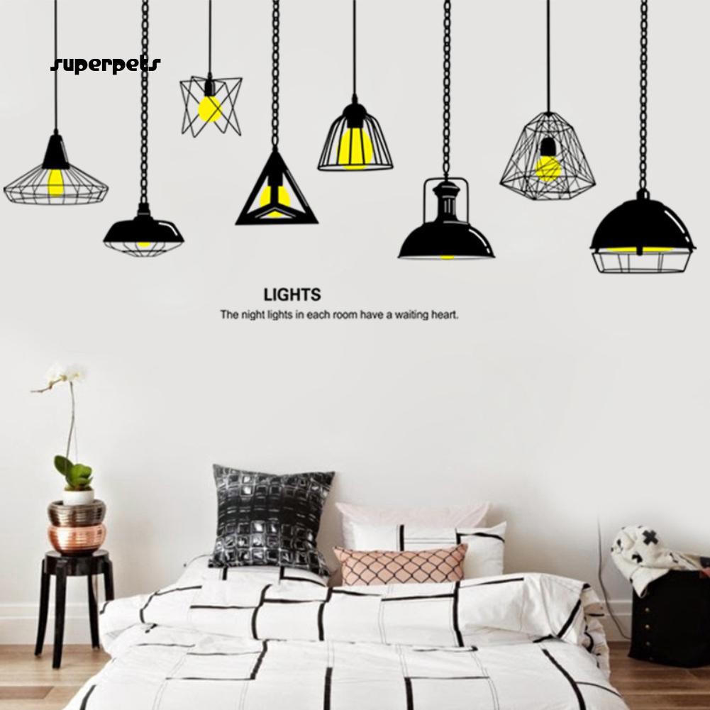 Super Fashion Pendant Light Diy Background Wall Sticker Living Room Bedroom Home Decor