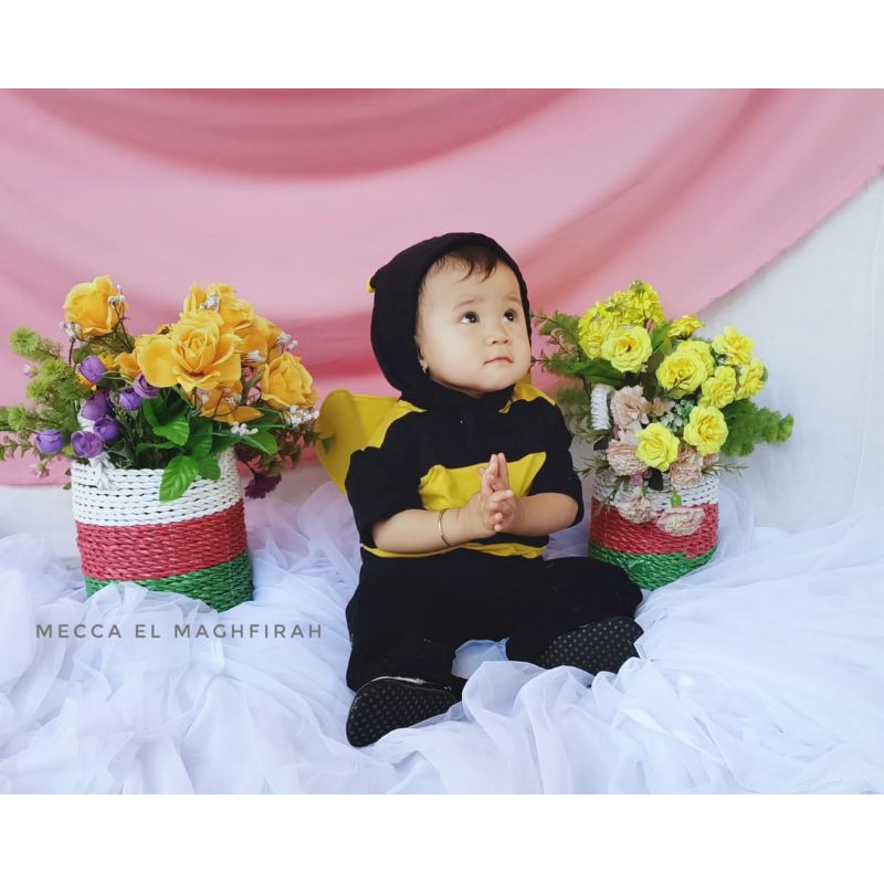 kostum lebah, cosplay lebah, baju lebah anak, kostum lebah anak
