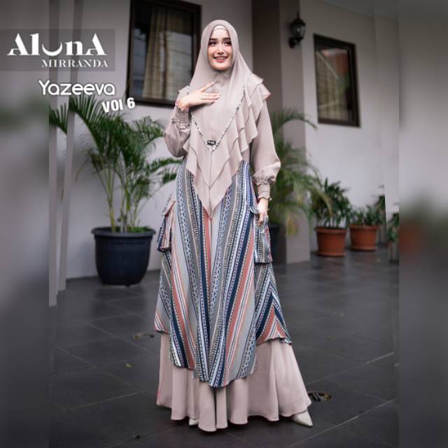 YAZEEVA Syari Vol 6 By Aluna Mirranda Gamis Muslim Original Busui