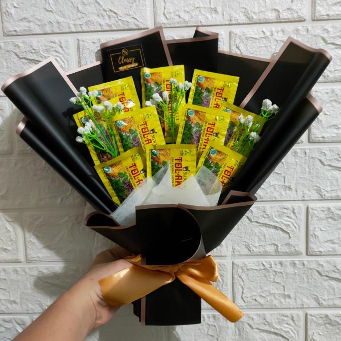 

Best Product!!! (Gosend/Grab Instant) Snack Bouquet Buket Bunga Bucket Tolak Angin - Paling Dicari