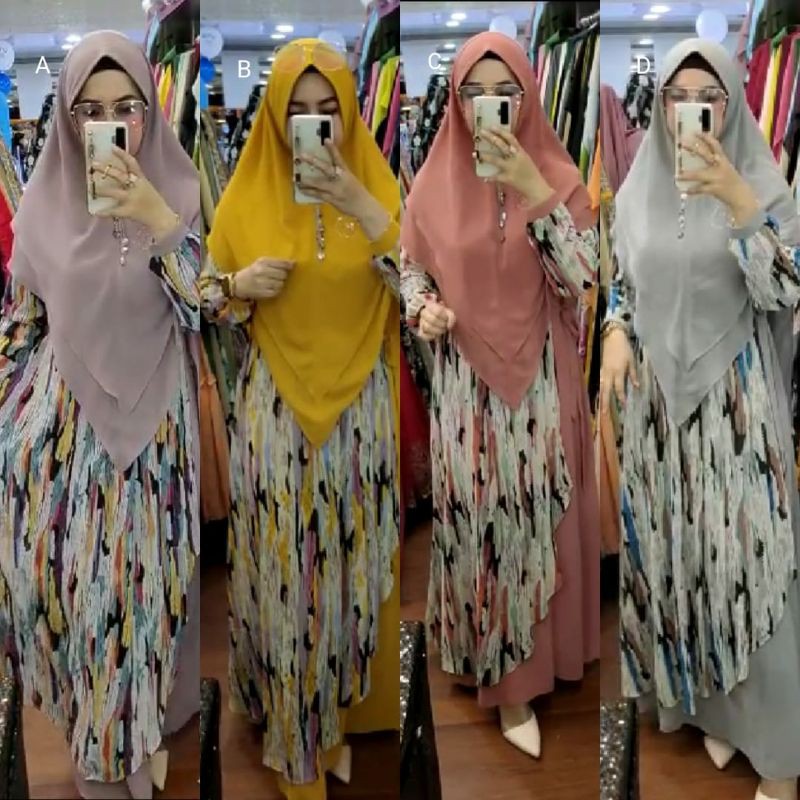 AIRA SYARI BY HK GAMIS SYARI CERUTY PREMIUM SET SYAR'I TERBARU BAJU SYARI TRENDY