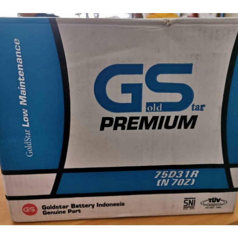 aki batere mobil kijang L300 genset GS Gold Star Premium N70Z GS N 70Z