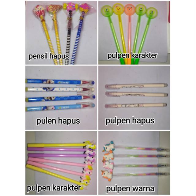 

pulpen karater/pensil hapus/pulpen hapus/pulpen warna