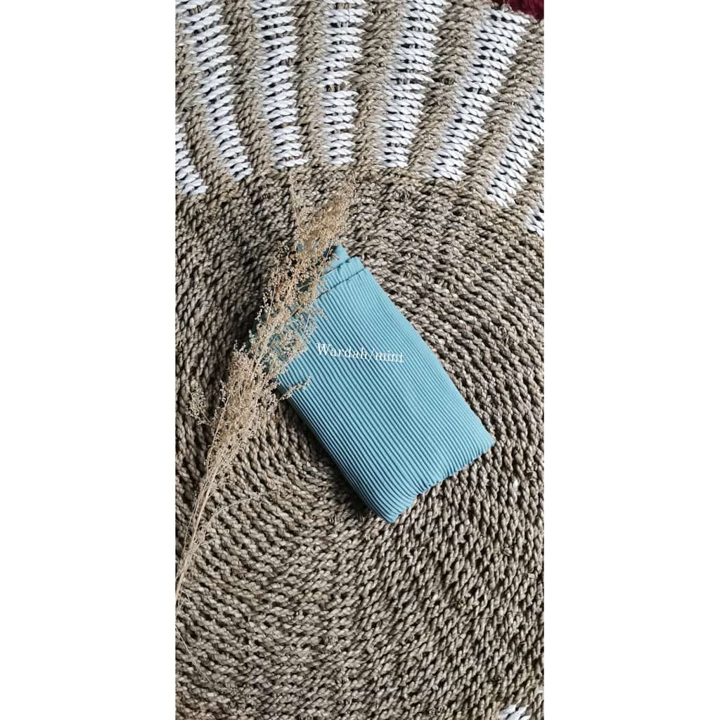 BEST SELLER Pashmina Plisket Premium Quality 75x180 cm Pashmina Plisket Shawl lidi PLEATED SHAWL-wardah/mint