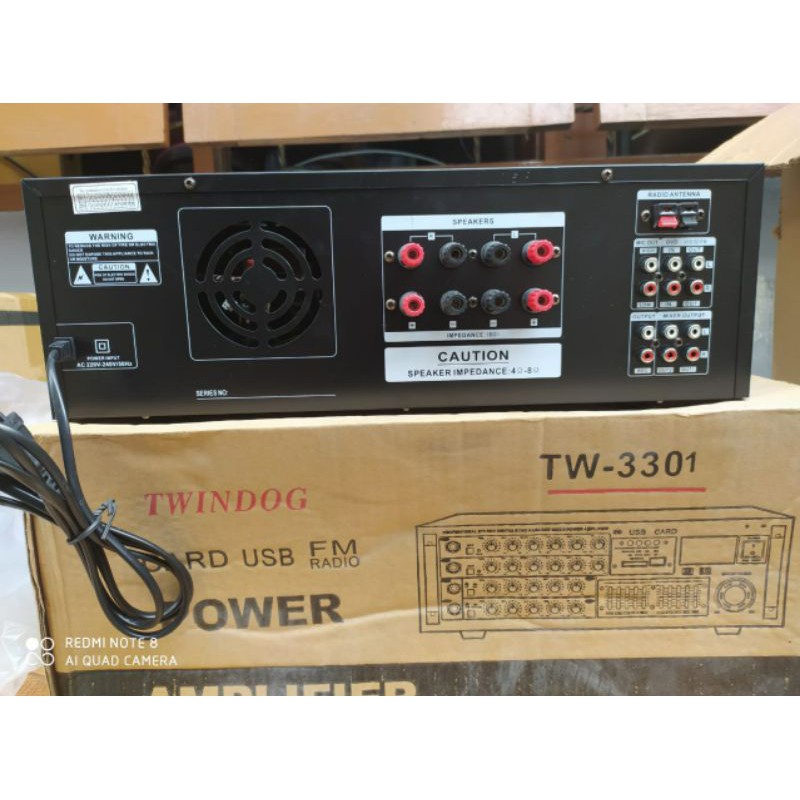 Twindog , TD , TW 3301 USB ,  Twin Dog  ,  Ampli  ,  Amply , Amplifier