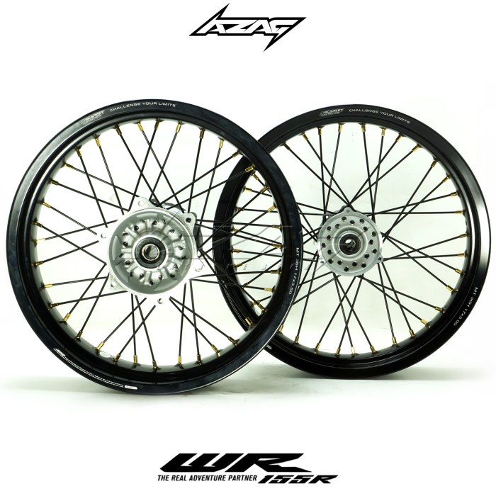 Velg Set Supermoto Yamaha WR 155 Velk Black Tromol Original WR155