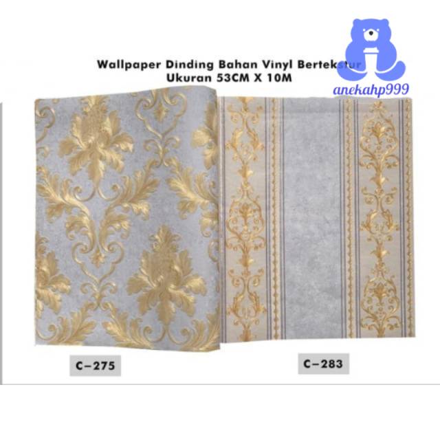 WALLPAPER PREMIUM BAHAN VINYL MOTIF BATIK KODE C [ 280 - 287 ] ~ [ 272 - 279 ]