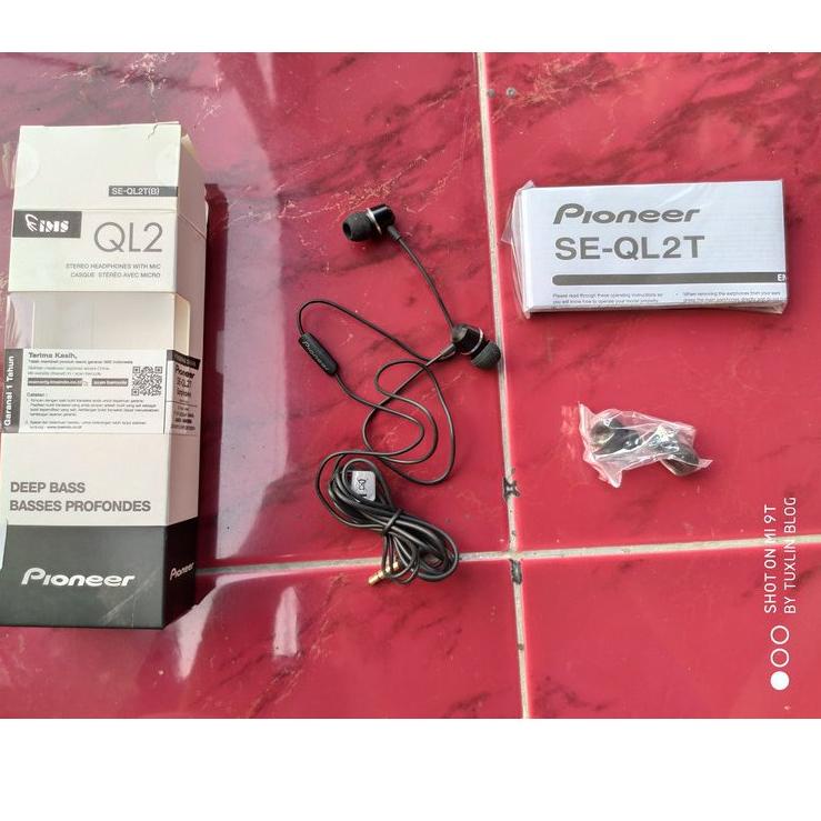 Lebih Irit Pioneer SE-QL2T / SE QL2T In-Ear Earphones