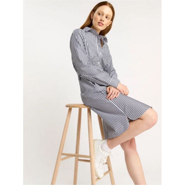 Bnn rep** striped tunic cotton dress