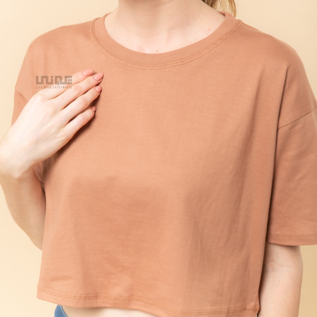 UNIQUE - (CropTop Series) Kaos Oversize Croptop Choco Zolaku