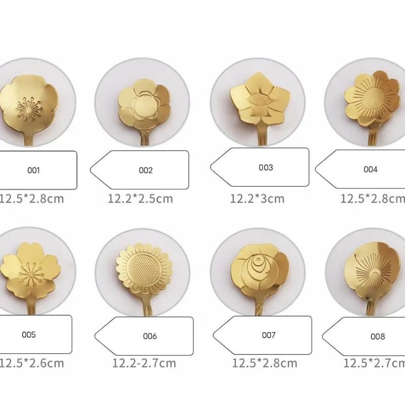 Teh Kopi Set Tea Spoon Mewah Berkelas / Sendok Bunga/ SENDOK TEH KOPI TEA SPOON COFFEE SPOON MEWAH ELEGANT SENDOK TEH GOLD Sendok Teh Kopi /Set Tea Spoon Mewah Berkelas