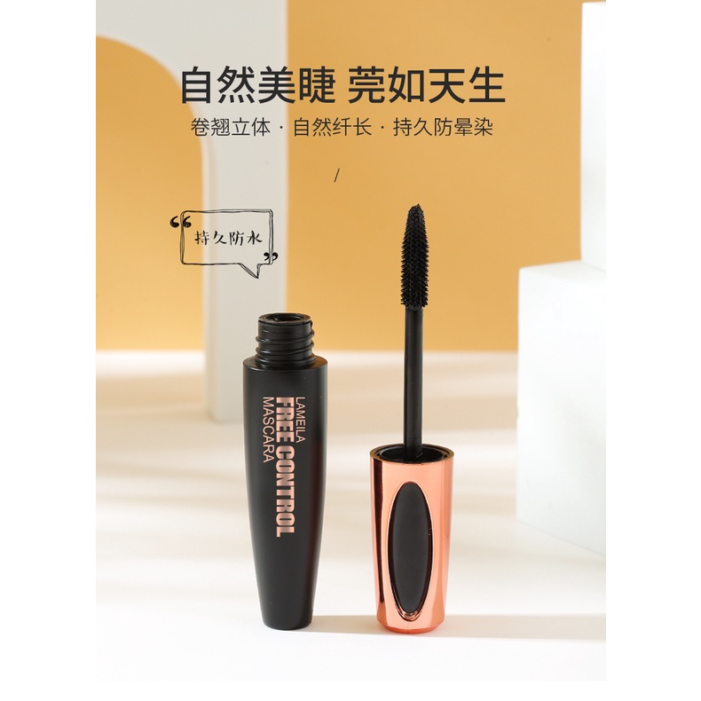 Lameila Slender Curling Mascara Maskara Talking Eyes Waterproof Mascara Serat Sutra LS 745