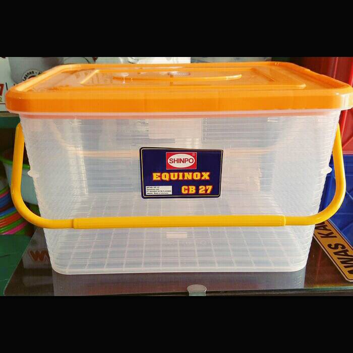 BOX CONTAINER SHINPO CB 27 EQUINOX 27 LITER / KOTAK PLASTIK KONTAINER TEMPAT PENYIMPANAN SERBAGUNA