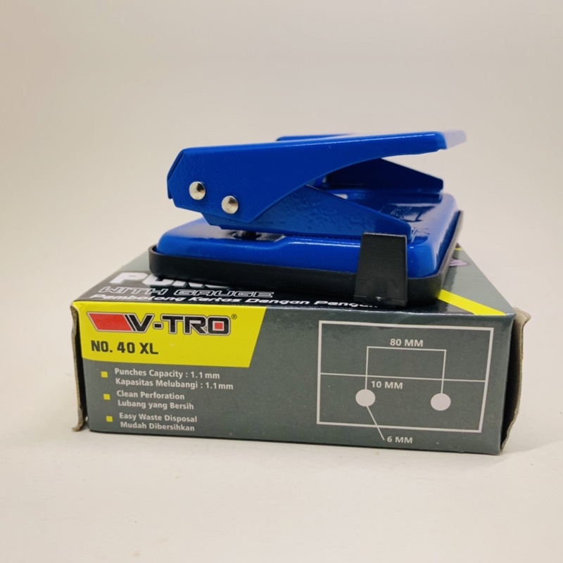 

Pembolong Kertas Ukuran Sedang No 40 Berbagai Merk