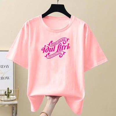 YOURSTYLE1119 - KAOS IDUL FITRI  BAJU KAOS WANITA DISTRO UNISEX OVERSIZE PRIA JUMBO CASUAL KEKINIAN