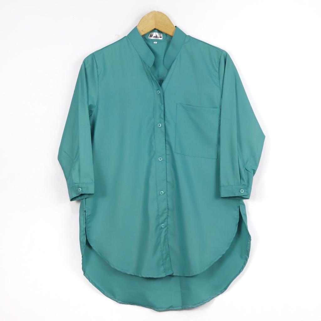 Kemeja Tunik Polos / Kemeja Wanita / Kemeja Polos / Kemeja Kerja / Bahan Toyobo-Wardah