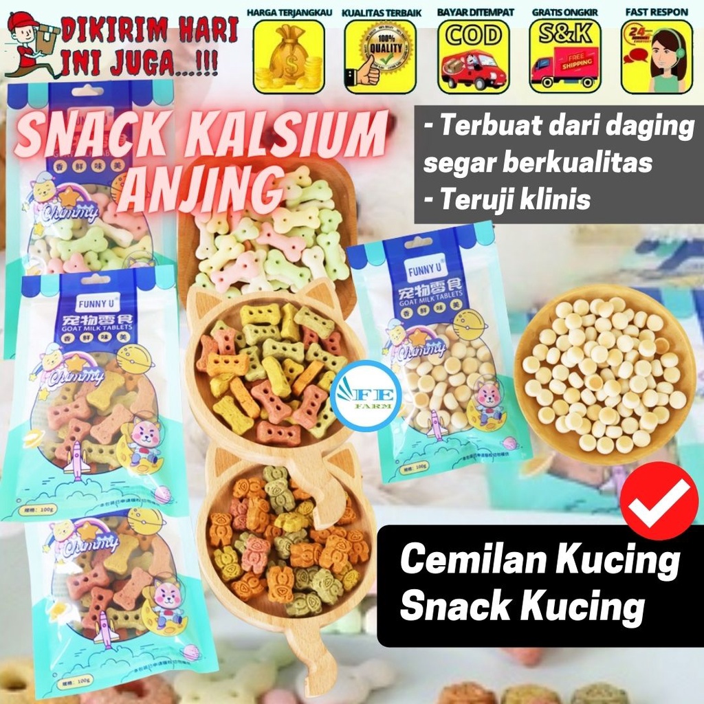 Snack Kalsium Anjing 100 gr Treat Stick Cemilan Sehat Dari Daging Buah dan Sayur Segar [NEW PACKAGE] [NEW VARIANT] / Doggy Dog FEZONE