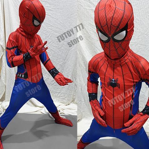 Terpercaya KOSTUM SPIDERMAN COSTUME HOMECOMING KOSTUM ANAK SPIDERMAN BAJU SPIDERMAN ANAK COSPLAY IMP