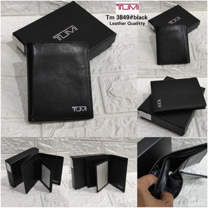 Dompet TUMI Men Wallet Vertikal/Dompet Kulit Asli Import