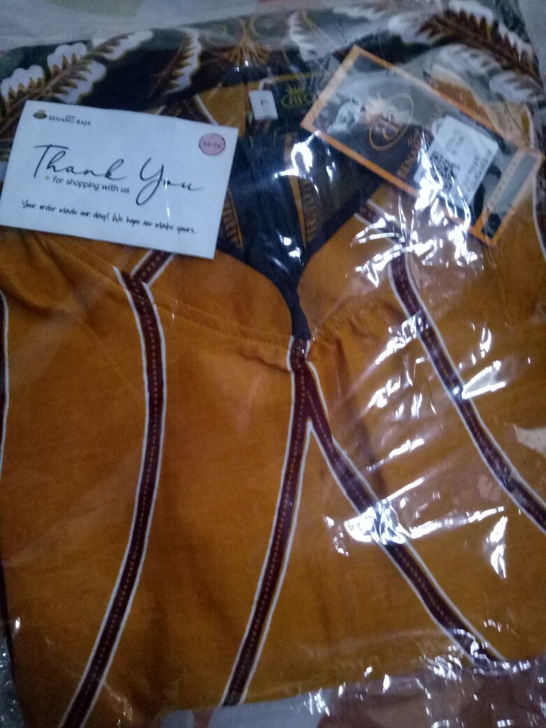 Benang Raja Tunik Batik Wanita Lengan Panjang Ukuran M L Xl 2xl