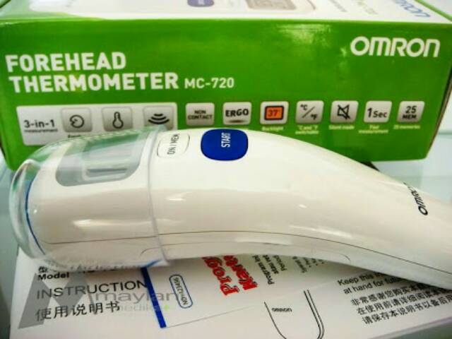 Termometer Digital Omron MC-720 MC 720 MC720 Thermometer Dahi Infra Merah Murah