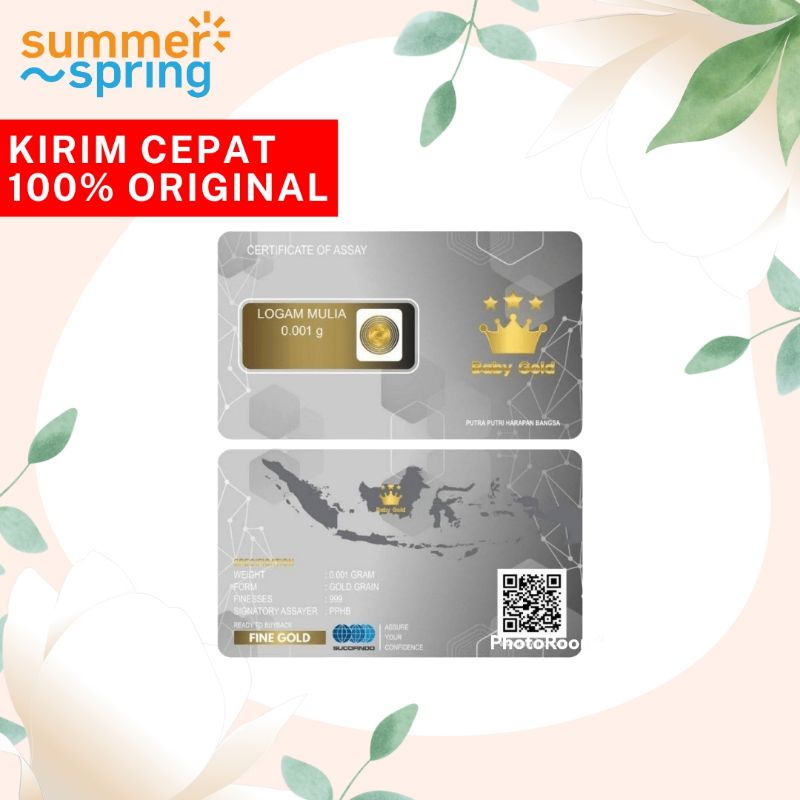Baby Gold Emas 0,001 gram Asli