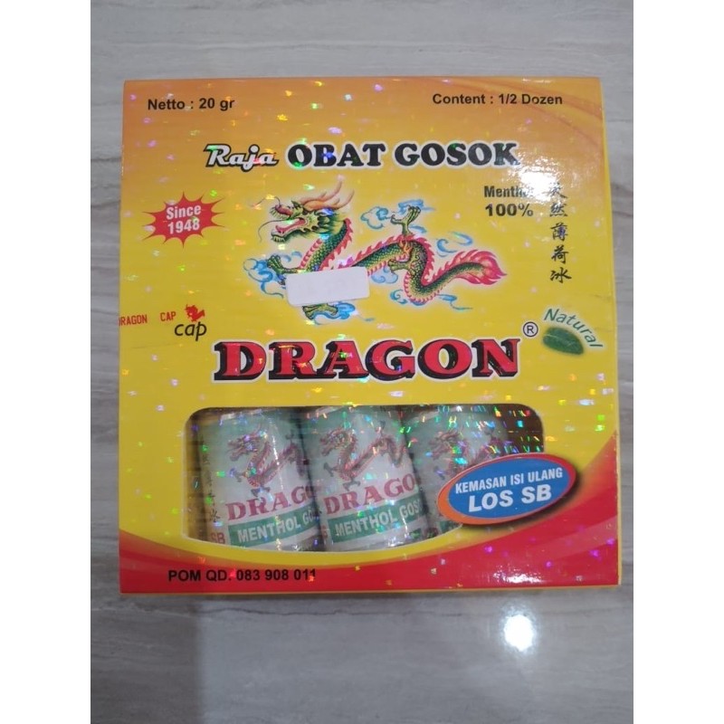 DRAGON MENTHOL LOS SB / ISI ULANG DRAGON MENTHOL SB / ISI ULANG DRAGON MENTHOL 20 gr