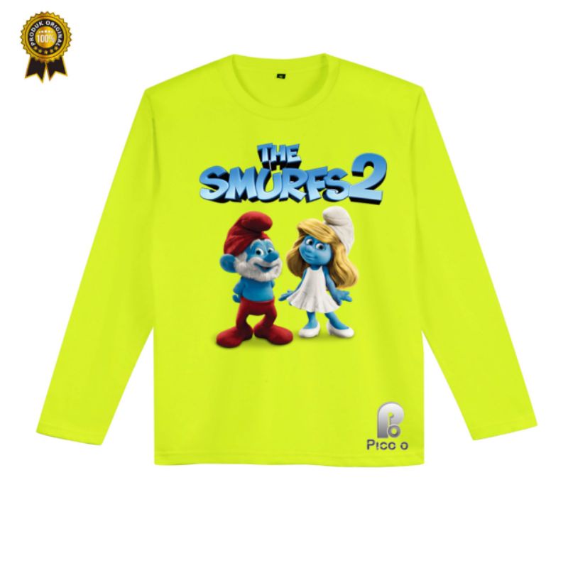 KAOS ANAK THE SMURFES 2 LENGAN PANJANG