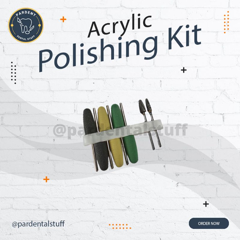 Acrylic Polishing Kit / bur poles akrilik gigi tiruan