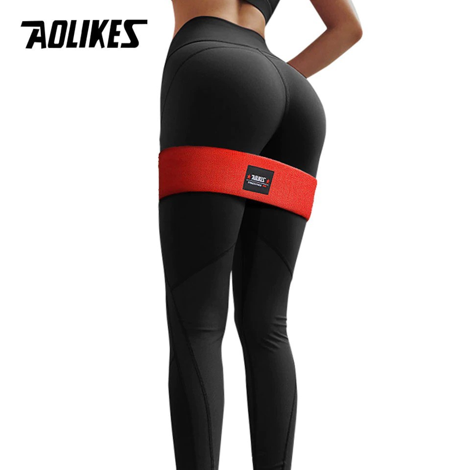 AOLIKES Booty Band Hip Circle Loop Resistance Band M - A-3603 - Black