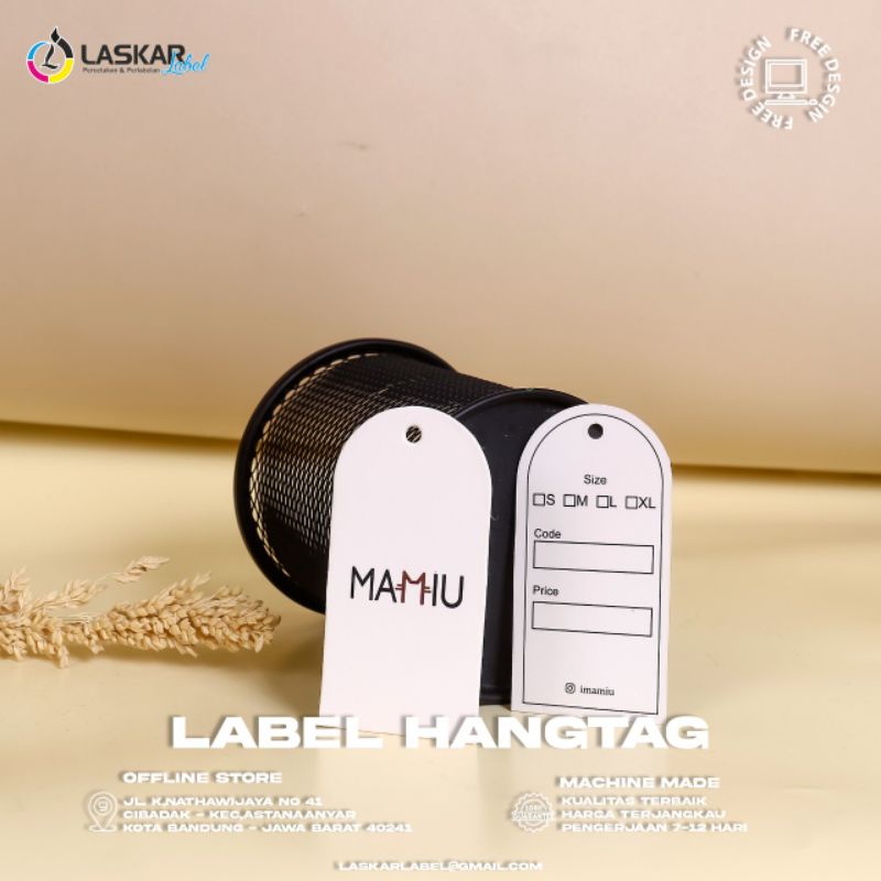 hangtag premium 700gsm / label hangtag / hangtag aksesoris