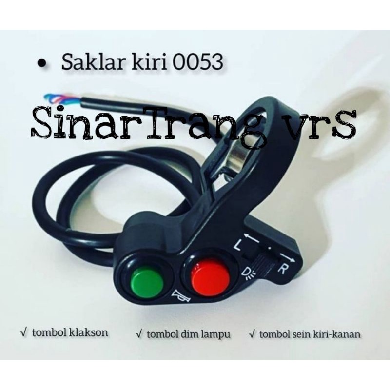 Saklar kiri 3 tombol DOMINO UNIVERSAL MOTOR.