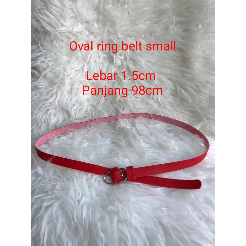 belt wanita/ sabuk/ oval ring belt small/ ikat pinggang/aksesoris