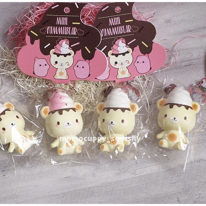 Squishy licensed mini yummiibear mascot by creamiicandy ( PINK ONLY)