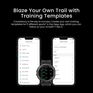 (New) Amazfit T-Rex 2 1.39’’ AMOLED Screen 5 Satellite Navigation, Military-grade Toughness Fitness Watch with Heart Rate, Sleep, 150+ Sports Modes