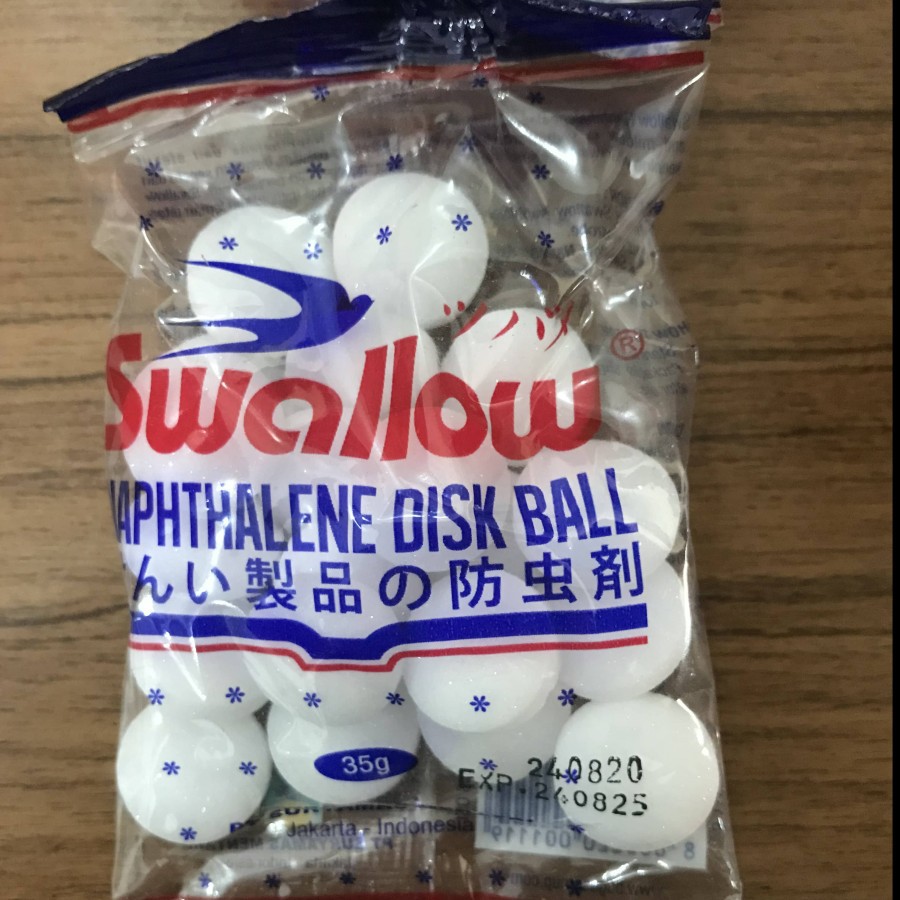 SWALLOW Naphthalene Disk Ball Putih 35 g Kamper Kapur Barus 35gram