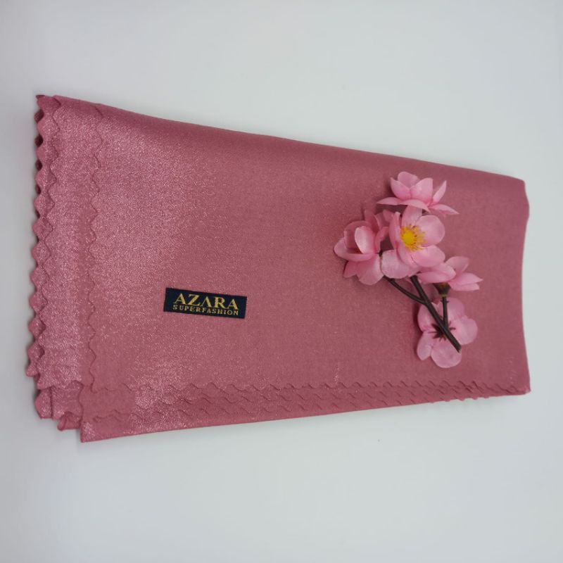 Hijab Segi Empat Azara nur sinar glamour Laser Cut kerudung hijab segiempat glowing 110 x 110-Dusty Sinar