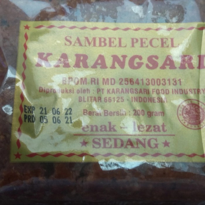

Sambal-Aneka- Karangsari Bumbu Pecel - Pedas -Aneka-Sambal.