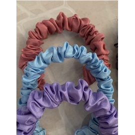 BANDO SCRUNCHIE KOREA KEKINIAN TERBARU BANDO KERUT HEADBAND RUFFLE POLOS DAN MOTIF BISA COD IMF