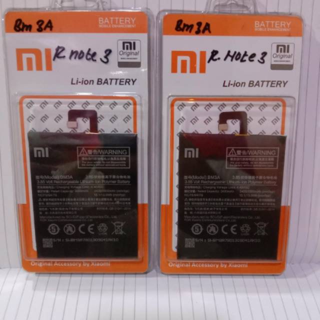 BATERAI REDMI NOTE 3 / BN3A ORIGINAL 100%