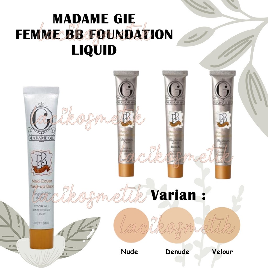 ✨LACIKOSME✨ MADAME GIE FEMME BB FOUNDATION LIQUID