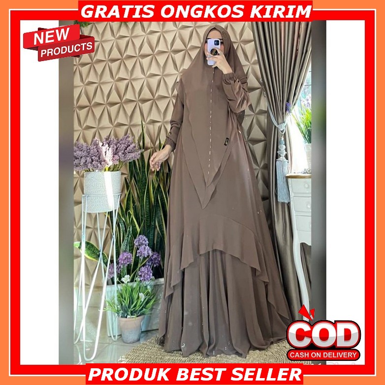 Baju Gamis Lebaran Remaja Terbaru 2022 Dress Muslim Kondangan Kekinian Termurah Baju Gamis Remaja Pr