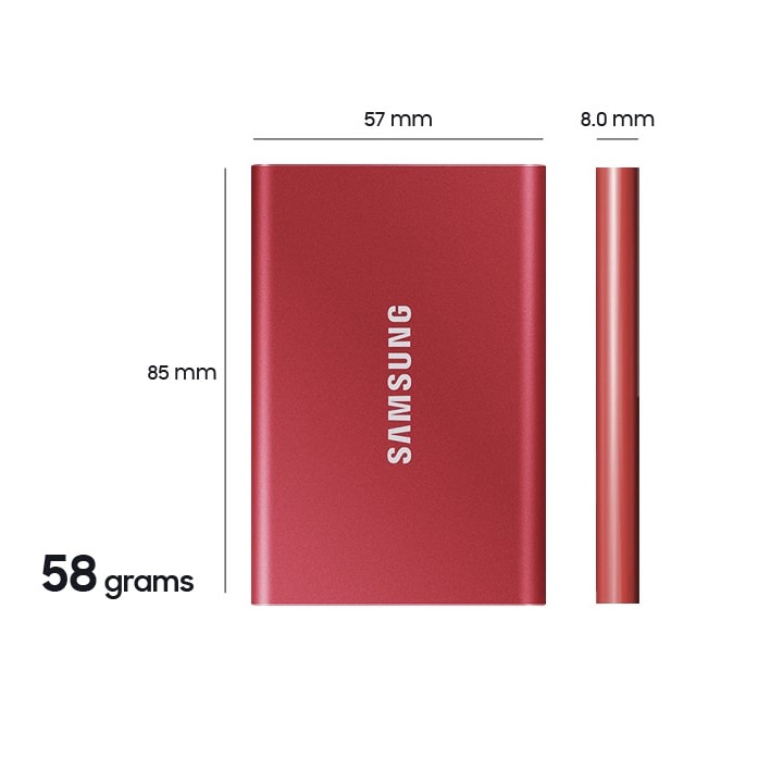Samsung SSD T7 Portable 500GB / 1TB / 2TB SSD Portable SSD External SSD Eksternal HDD Hard Disk SSD WD SANDISK ADATA - Garansi Distributor Resmi 3 thn