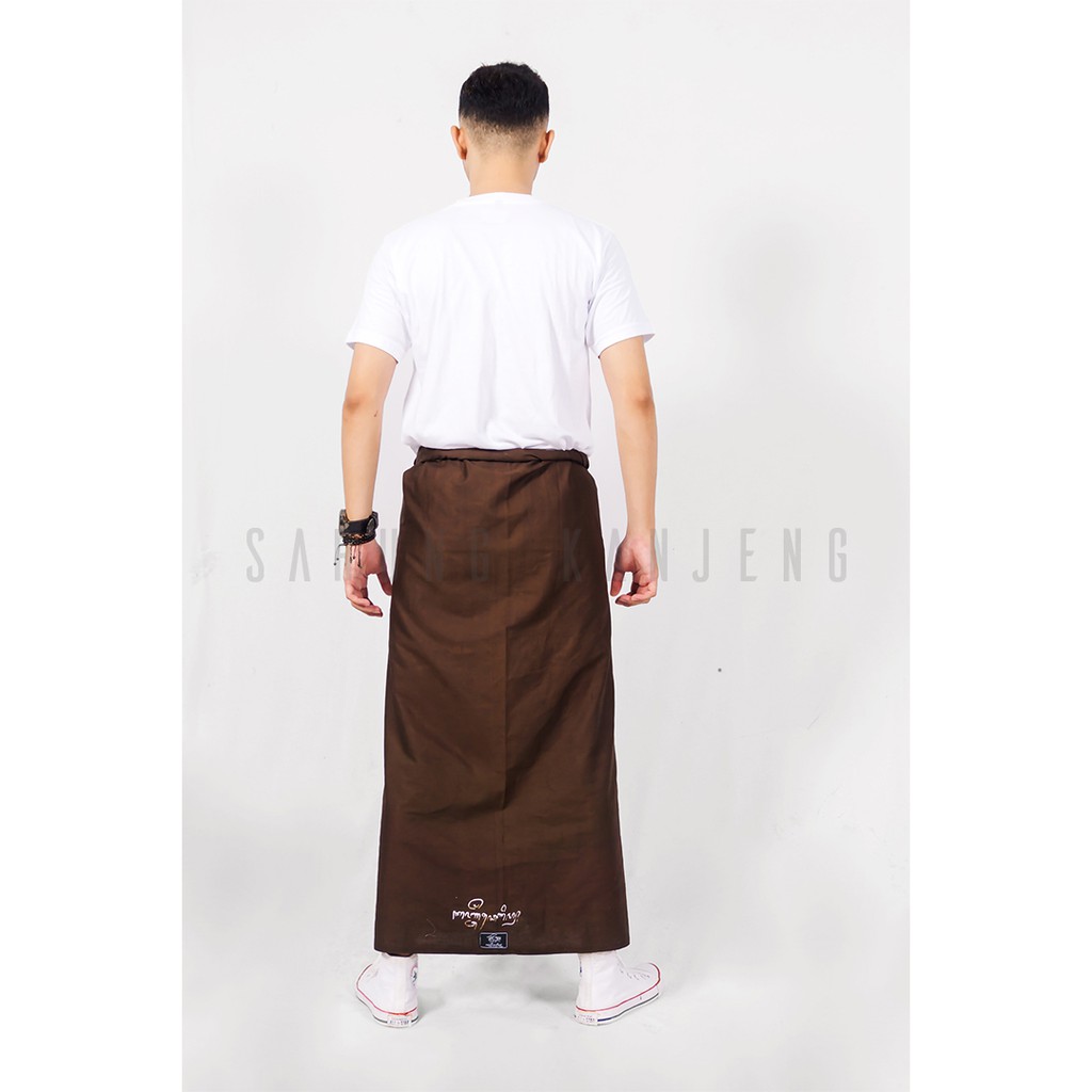 SARUNG KANJENG| SARUNG PURE SOGAN|SARUNG POLOS COKLAT SOGAN ORIGINAL