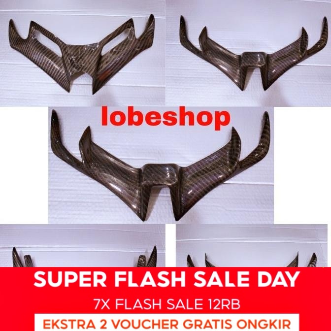 Winglet Carbon Vario 125 Led, Vario 150,R15 New,Ninja 250 Fi,Cbr150R One SS